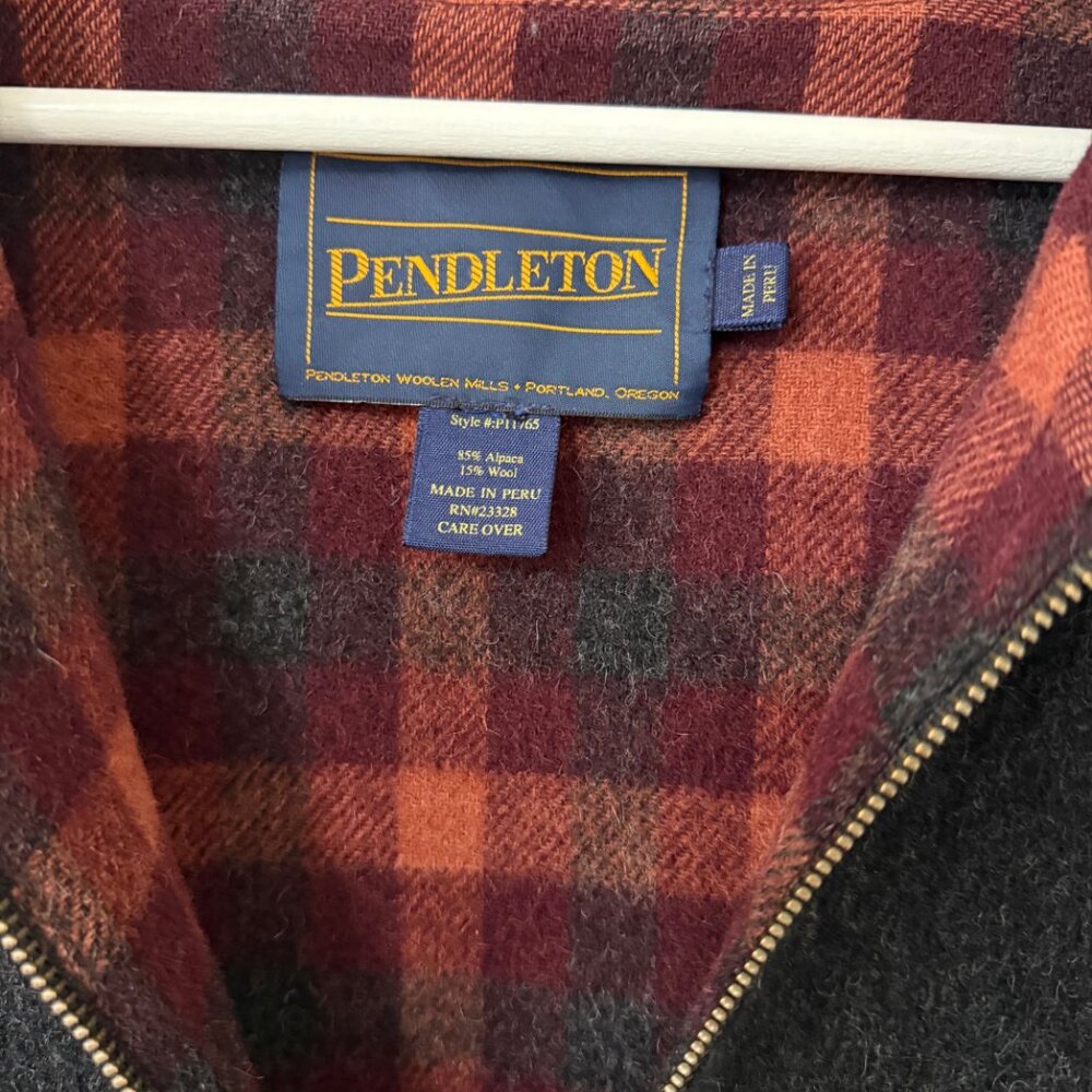 Pendleton- Alpaca Reversible Car Coat- Lightweigh… - image 5
